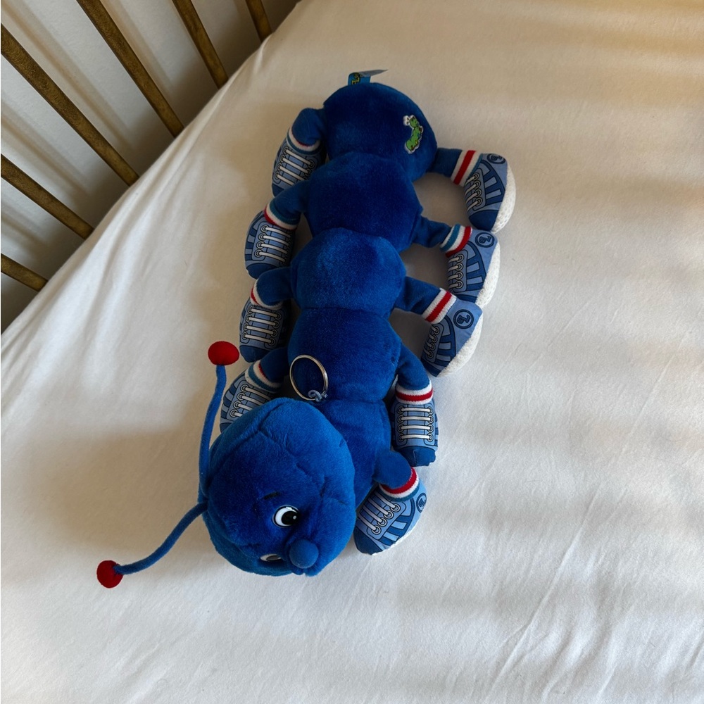 Vintage 1998 commonwealth toy lots a lots a leggggggs blue caterpillar plush - Picture 3 of 6